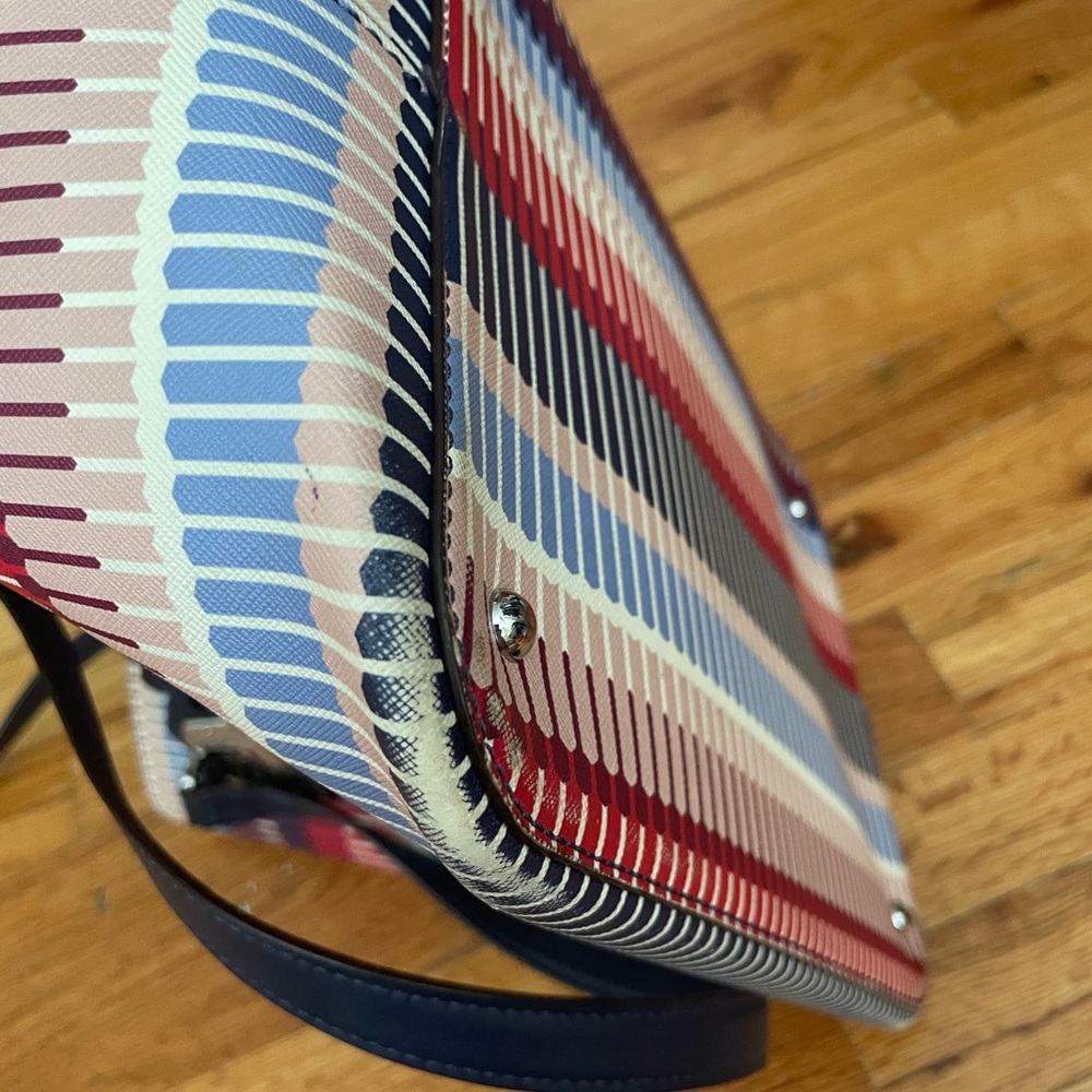 Lauren Ralph Lauren Alyssa -TTE-Medium Marine multi color purse - Picture 8 of 9